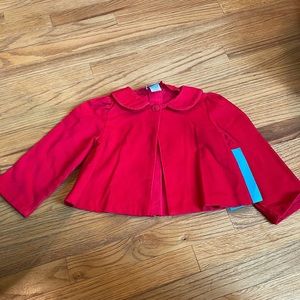 NWT-Just Ducky swing jacket-red corduroy-size 6-perfect for a fall!